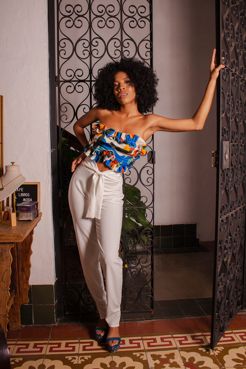 Crop top Tropicalia